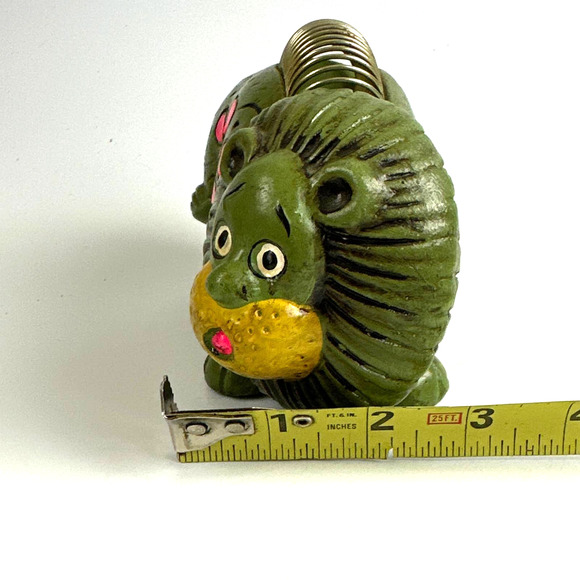 1970's Lion Bank, Pen And Note Holder Neon Black Light Glowy Pink Green Yellow - Picture 11 of 13